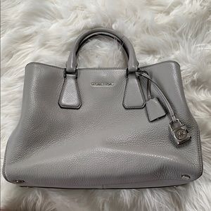 Michael Kors gray silver bag tote purse